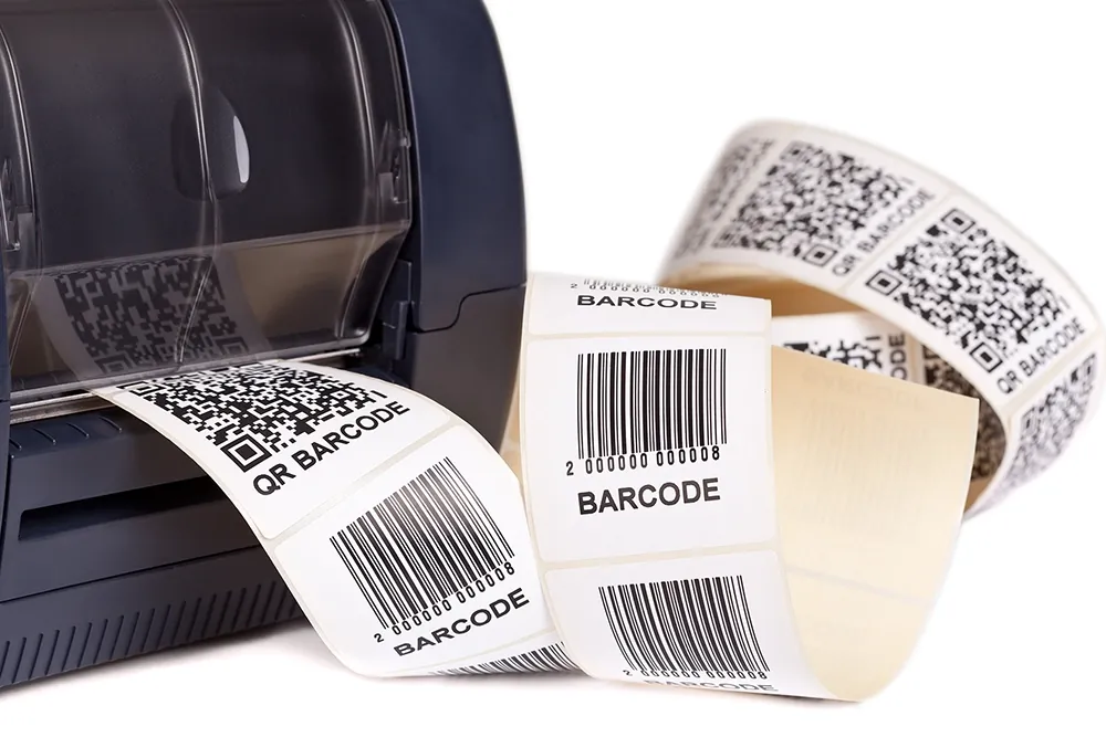 Etikettitulostin tulostaa viivakoodi- ja QR-koodietikettejä